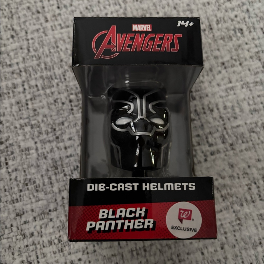 Marvel Black Panther Die-Cast Helmet - Black & Silver